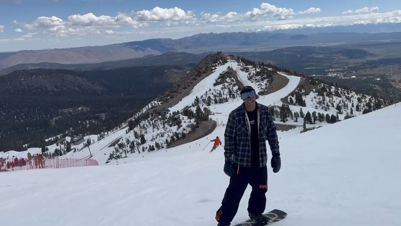 Dennis in Mammoth during spring season
